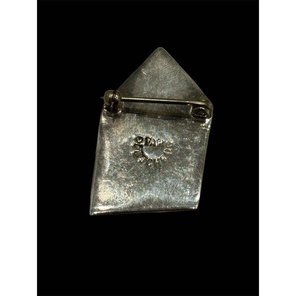 Sterling Silver Love Letter Envelope Brooch Far Fetched 6.65g 925 - Picture 2 of 6